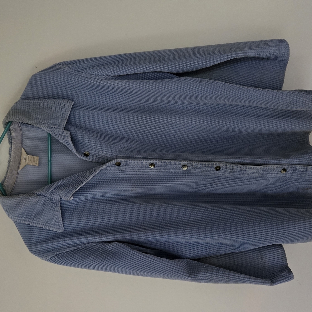 J. Jill Blue Button Down Shirt